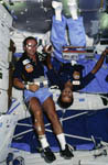 Les astronautes P. Baudry et Salman Al-Saud