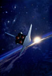 Navette spatiale - Vue d'artiste