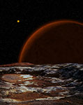 L'exoplanète 2M1207B - Vue d'artiste