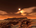 Vie sur une exoplanète à forte gravité