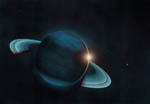 Exoplanète -Vue d'artiste