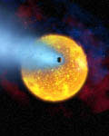 Exoplanète HD 209458b -Vue d'artiste