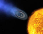 Exoplanète HD 209458b -Vue d'artiste
