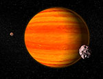 Exoplanète HAT-P-32 b - Vue d'artiste