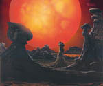Exoplanète autour de Betelgeuse - Vue d'artiste