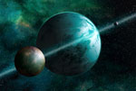 Exoplanètes - Vue d'artiste