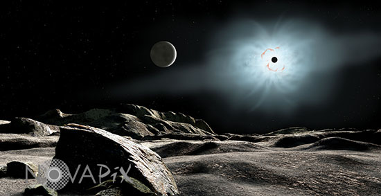 Exoplanètes autour de Rigel - Illustration