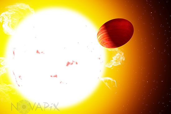 Exoplanète Wasp-103b - Illustration