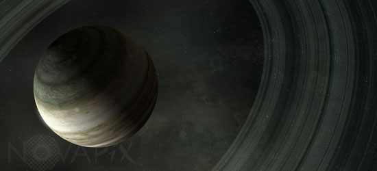 Planète extrasolaire - Vue d'artiste
