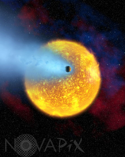 Exoplanète HD 209458b -Vue d'artiste