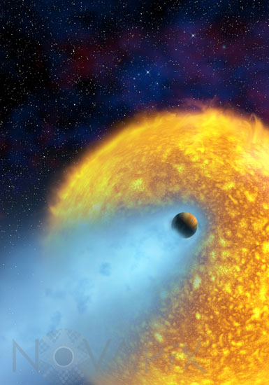 Exoplanète HD 209458b -Vue d'artiste