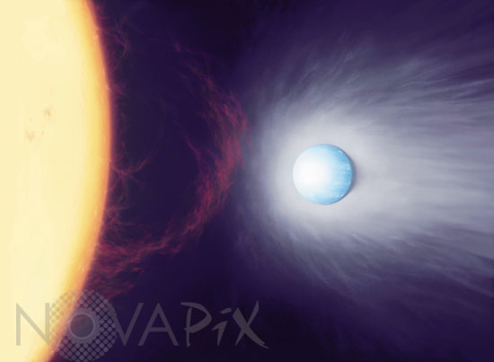 Exoplanète HD 209458b -Vue d'artiste