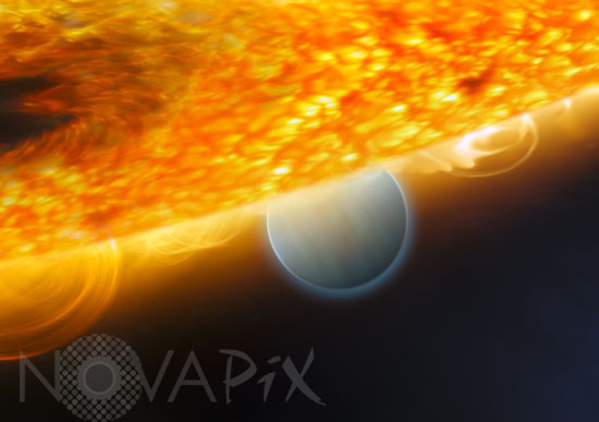 Vue d'artiste de l'exoplanète HD 189733b