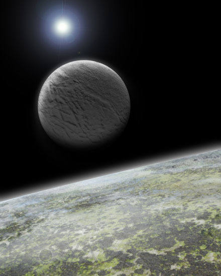 Exoplanète - Vue d'artiste