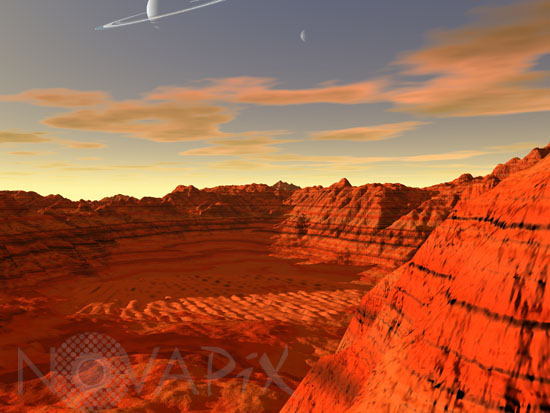 Exoplanet too hot for life. Artwork
