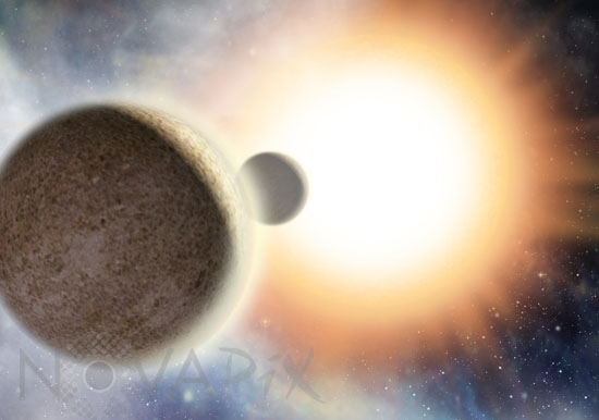 Artist view of exoplanets