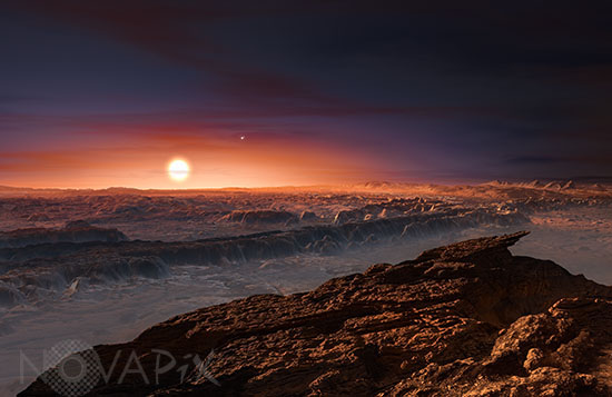 Exoplanète de type terrestre autour de Proxima du Centaure