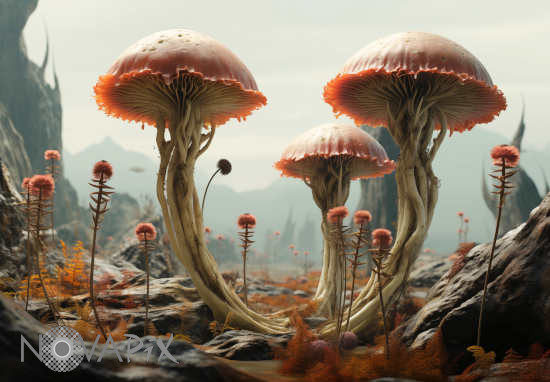 Vegetation on a exoplanet - Illustration