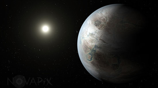 Artist's impression of the Kepler-452 b exoplanet