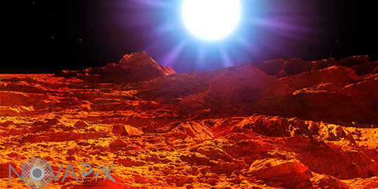 Neutron Star Planet - Illustration