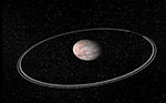Anneau autour de la planète naine Hauméa - Illustration