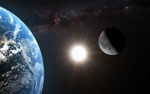Terre Lune et le Soleil