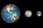 Comparaison entre la Terre, Mercure et la Lune