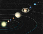 Our solar system. Artwork.