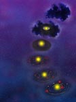 La formation du Système solaire - Vue d'artiste