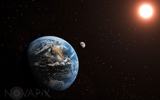 Earth Moon and Sun - Artwork