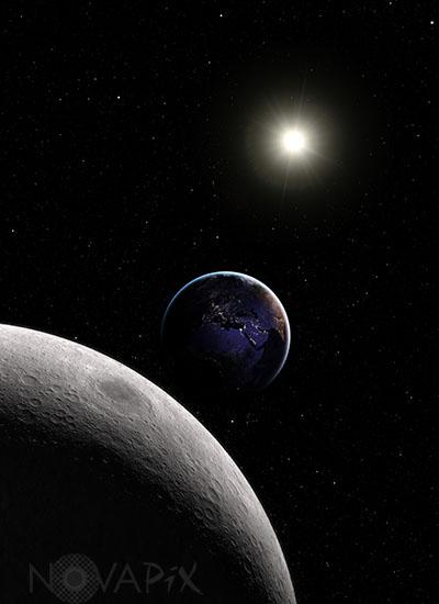 Earth Moon and Sun - Artwork