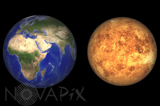Comparaison entre la Terre et Vénus