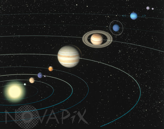 Our solar system. Artwork.