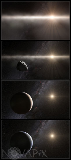 La formation du système solaire - Vue d'artiste
