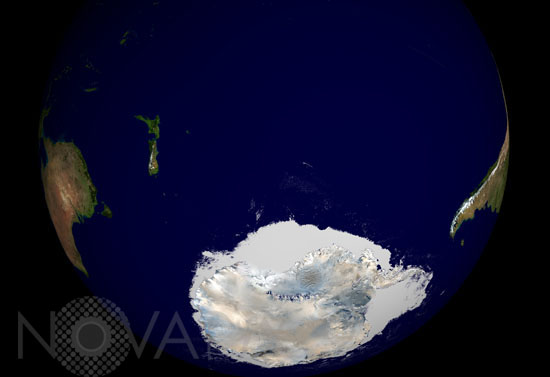 L'Antarctique et la glace qui l'entoure