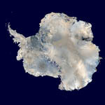 L'Antarctique vue par satellite