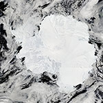 L'Antarctique vue par satellite