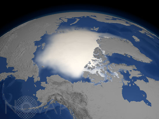 North Pole by satellite 1979-2001