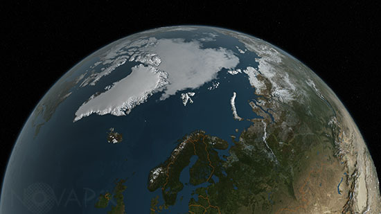 La glace arctique à son minimum - Septembre 2016