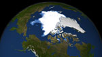 Terre: fonte de la glace arctique - 2010