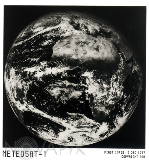The earth seen by satellite Meteosat 1