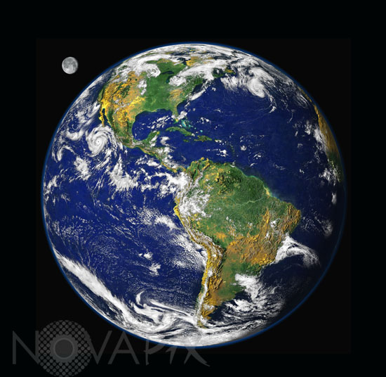 Terre et Lune vues par satellites