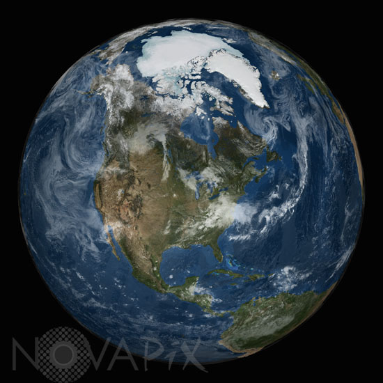 Earth : the North Pole by satellite