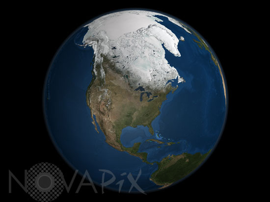 Earth : the North Pole by satellite