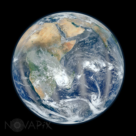 Terre vue par satellite