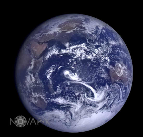 Earth from space. Indian ocean