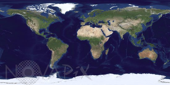 Earth by satellite