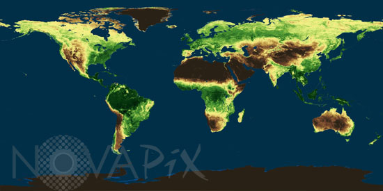 Vegetation index by Envisat satellite