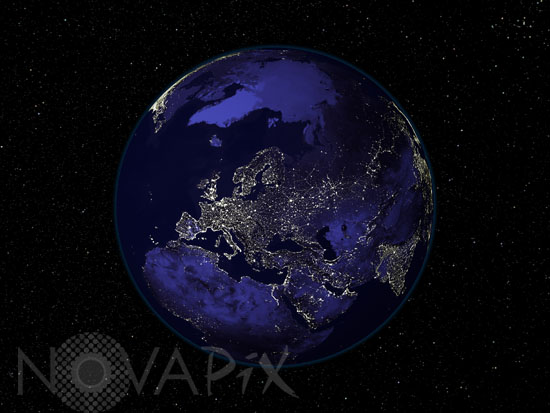 L'Europe vue de nuit