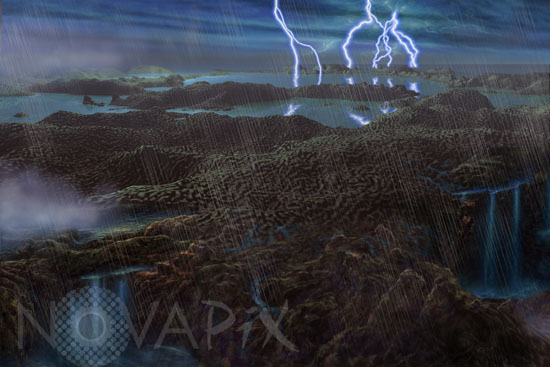 First rains - Artist view